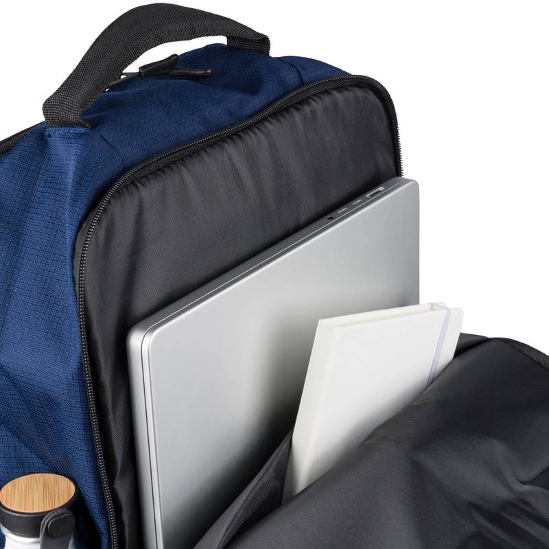 Batoh Tova z polyesteru rPET (300D) Ocean Bound, čierna Batoh Tova z polyesteru rPET (300D) Ocean Bound, čierna