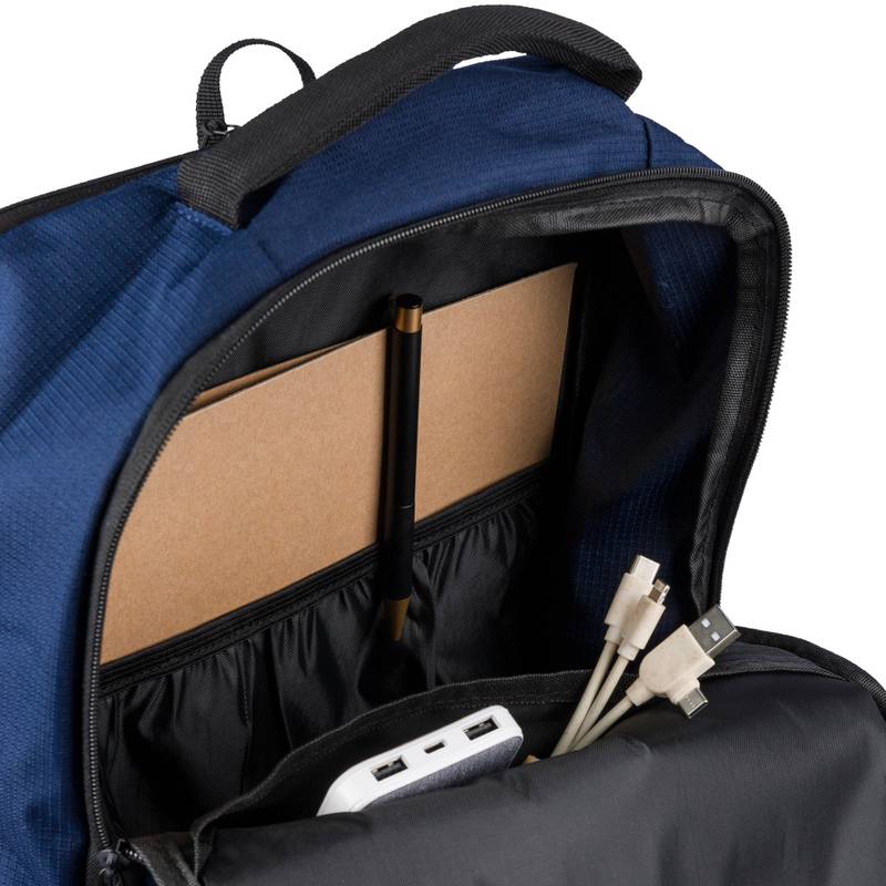 Batoh Tova z polyesteru rPET (300D) Ocean Bound, čierna Batoh Tova z polyesteru rPET (300D) Ocean Bound, čierna