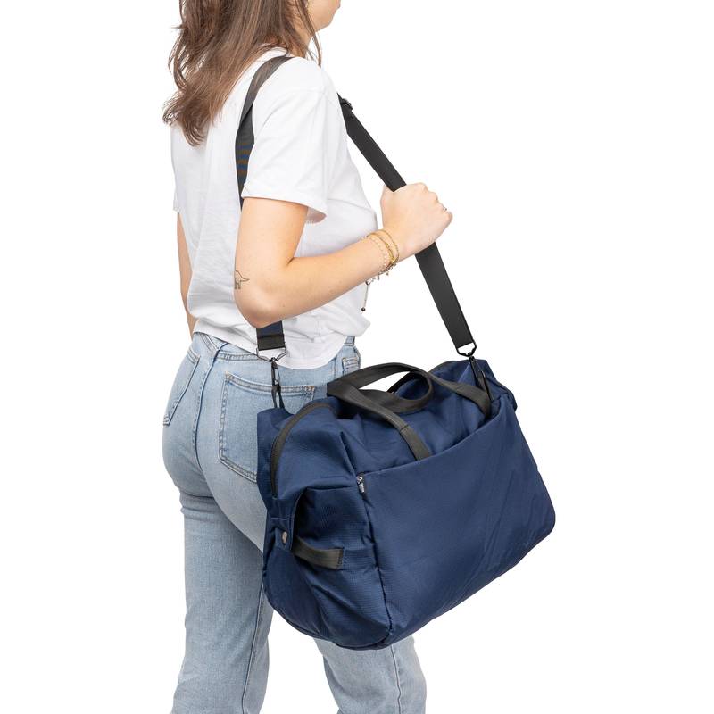 Športová taška Niv z rPET (300D) polyesteru Ocean Bound, čierna Športová taška Niv z rPET (300D) polyesteru Ocean Bound, čierna