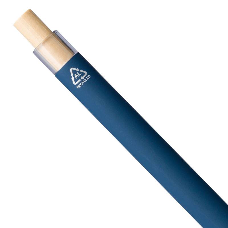 Guľôčkové pero Kira z recyklovaného hliníka, čierna Guľôčkové pero Kira z recyklovaného hliníka, čierna