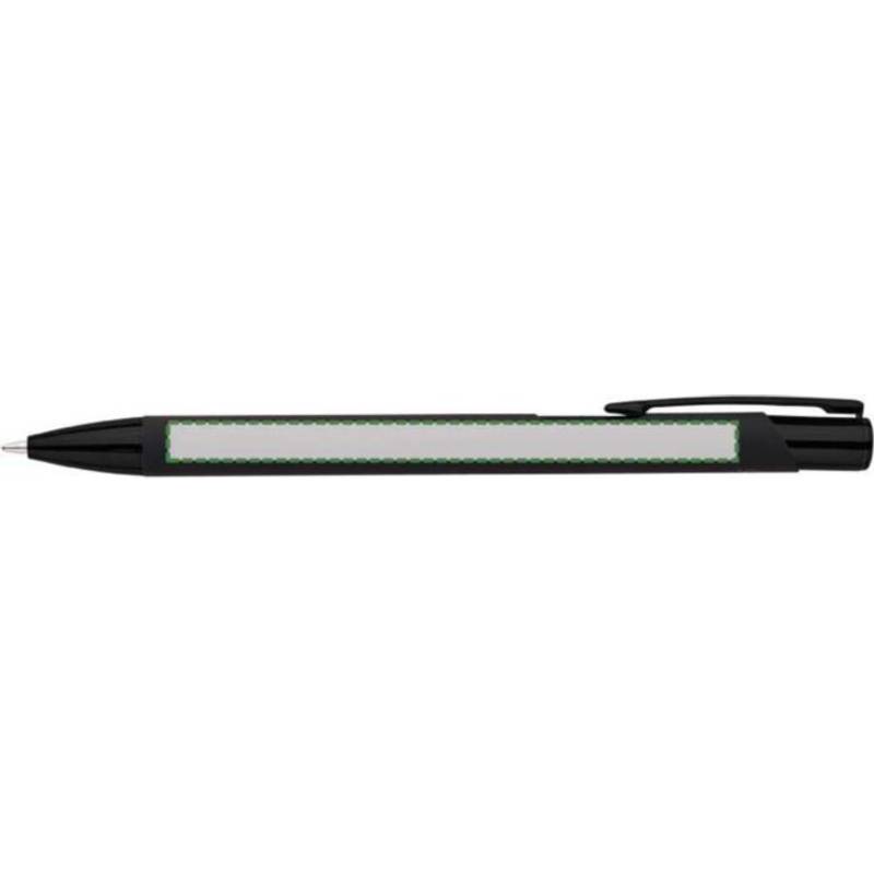 Guľôčkové pero Anisa s pogumovaným povrchom, čierna Guľôčkové pero Anisa s pogumovaným povrchom, čierna