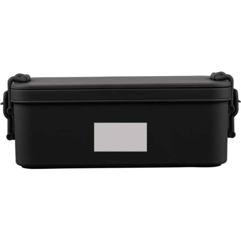 Dvojvrstvový PP obedár Siena, čierna Dvojvrstvový PP obedár Siena, čierna