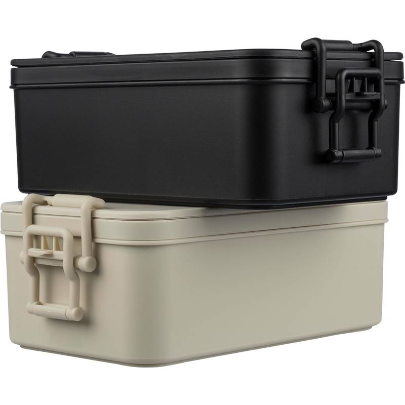 Dvojvrstvový PP obedár Siena, čierna Dvojvrstvový PP obedár Siena, čierna