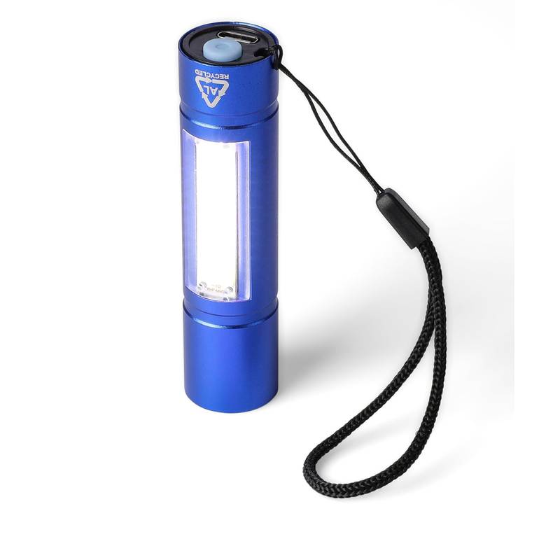 Baterka Sami z recyklovaného hliníka COB, čierna Baterka Sami z recyklovaného hliníka COB, čierna