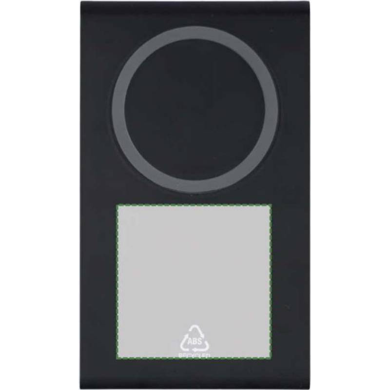 Bezdrôtová magnetická nabíjačka 3 v 1 z rABS Valerio, čierna Bezdrôtová magnetická nabíjačka 3 v 1 z rABS Valerio, čierna