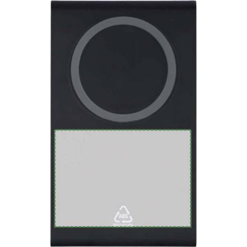 Bezdrôtová magnetická nabíjačka 3 v 1 z rABS Valerio, čierna Bezdrôtová magnetická nabíjačka 3 v 1 z rABS Valerio, čierna