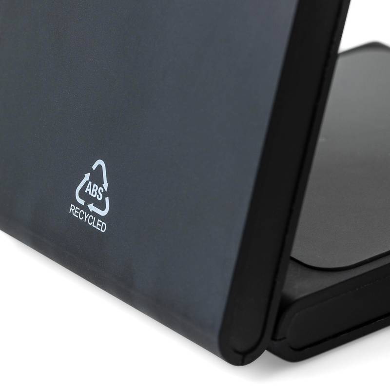 Bezdrôtová magnetická nabíjačka 3 v 1 z rABS Valerio, čierna Bezdrôtová magnetická nabíjačka 3 v 1 z rABS Valerio, čierna