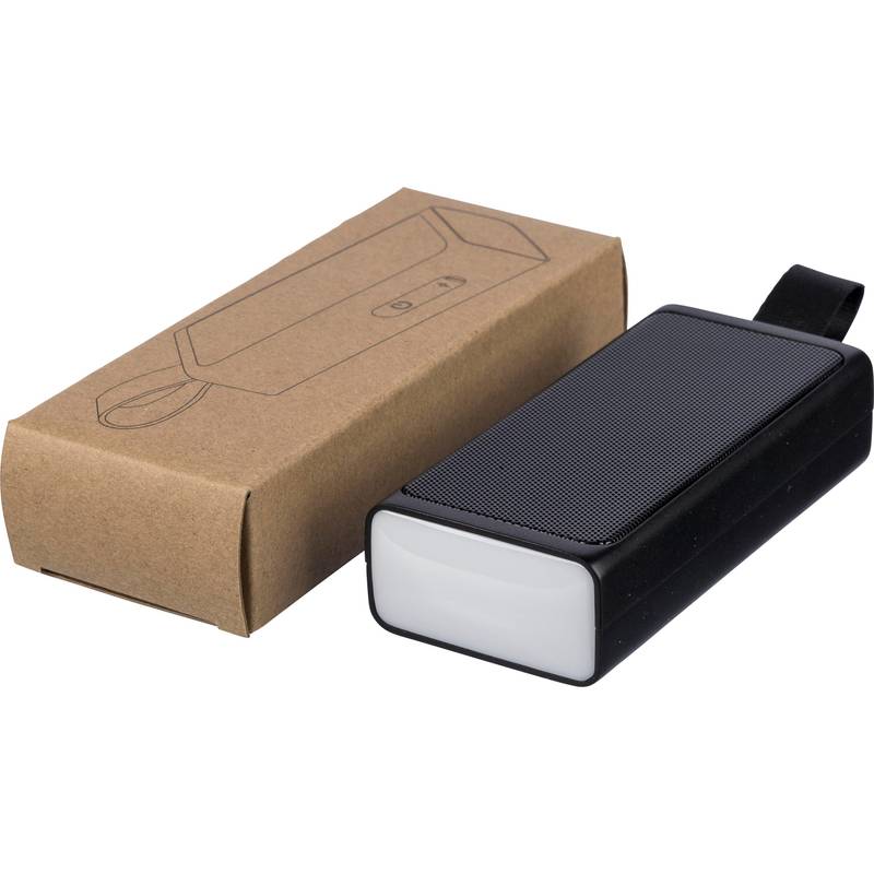 Prenosný reproduktor Malina z rABS plastu, čierna Prenosný reproduktor Malina z rABS plastu, čierna