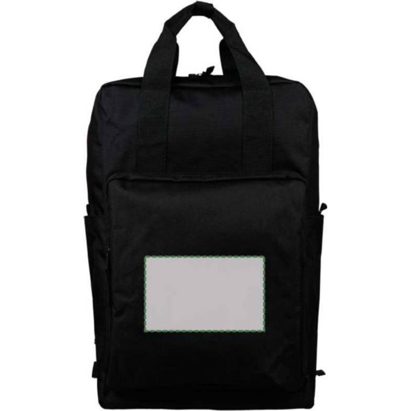 Batoh z recyklovaného (900D) polyesteru Amalia, čierna Batoh z recyklovaného (900D) polyesteru Amalia, čierna