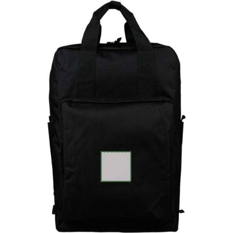 Batoh z recyklovaného (900D) polyesteru Amalia, čierna Batoh z recyklovaného (900D) polyesteru Amalia, čierna