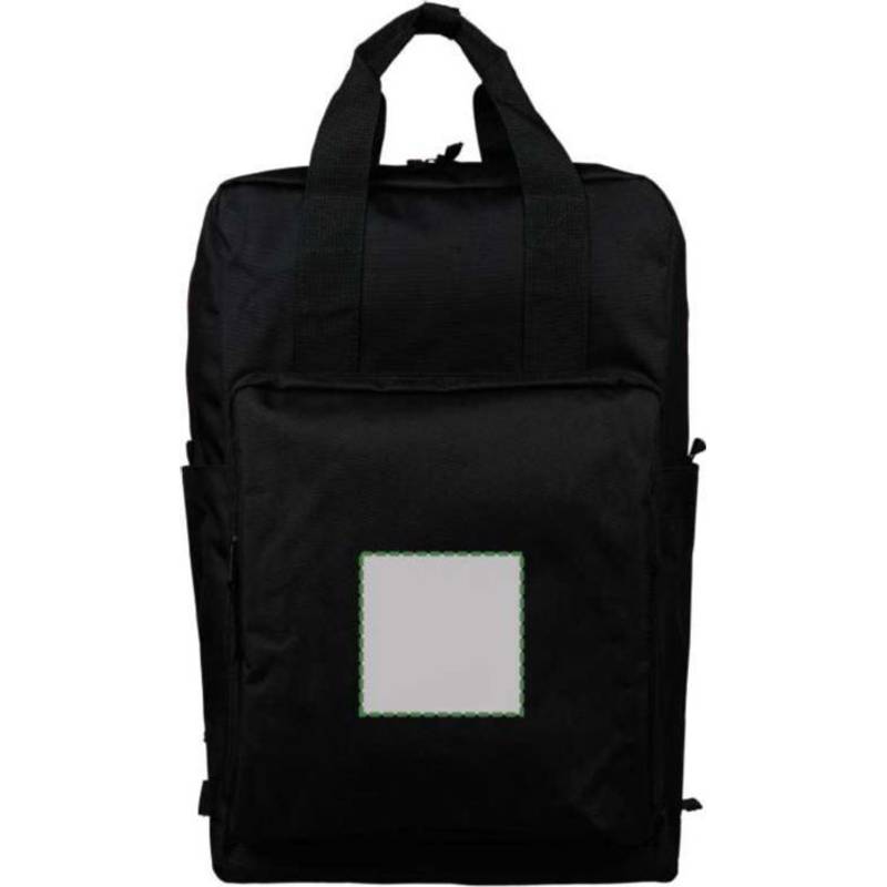 Batoh z recyklovaného (900D) polyesteru Amalia, čierna Batoh z recyklovaného (900D) polyesteru Amalia, čierna