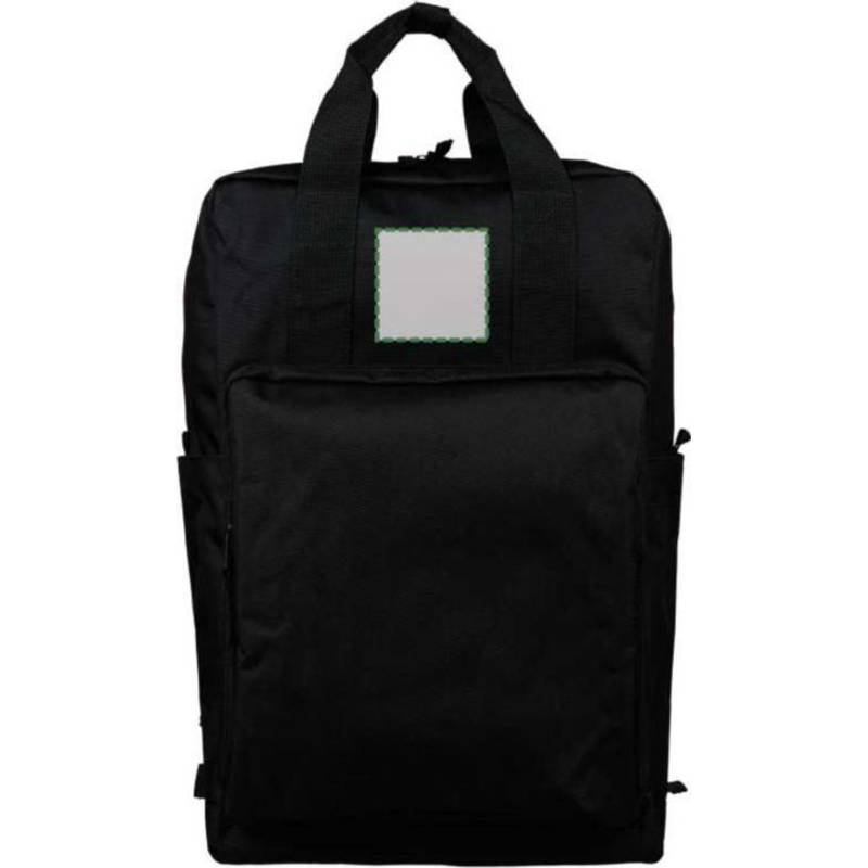 Batoh z recyklovaného (900D) polyesteru Amalia, čierna Batoh z recyklovaného (900D) polyesteru Amalia, čierna