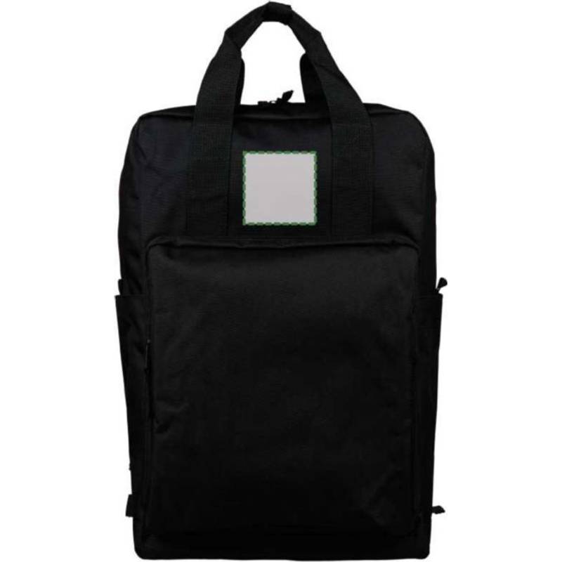 Batoh z recyklovaného (900D) polyesteru Amalia, čierna Batoh z recyklovaného (900D) polyesteru Amalia, čierna