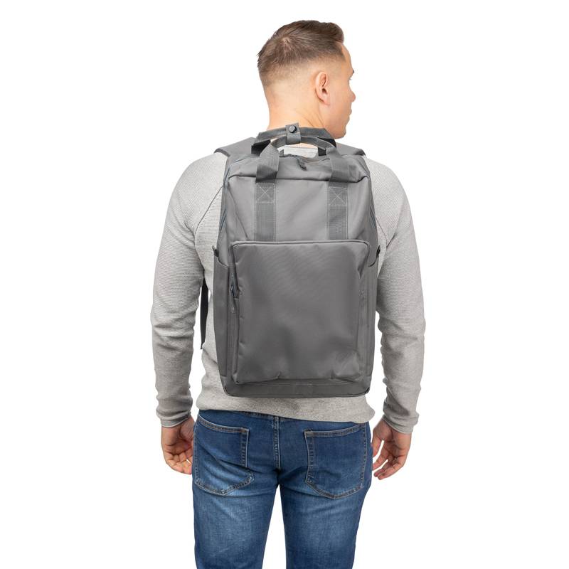 Batoh z recyklovaného (900D) polyesteru Amalia, čierna Batoh z recyklovaného (900D) polyesteru Amalia, čierna