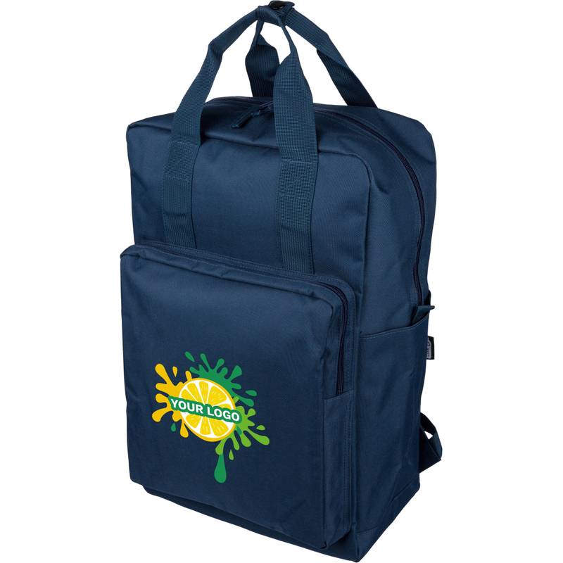 Batoh z recyklovaného (900D) polyesteru Amalia, čierna Batoh z recyklovaného (900D) polyesteru Amalia, čierna