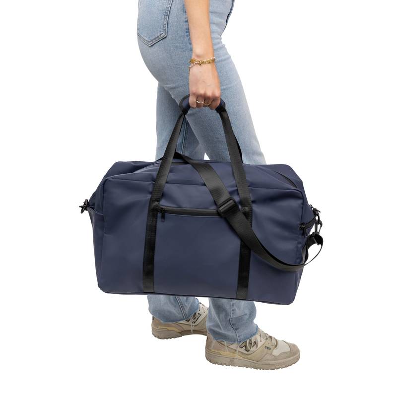 Cestovná taška z recyklovaného PU Mirae, čierna Cestovná taška z recyklovaného PU Mirae, čierna