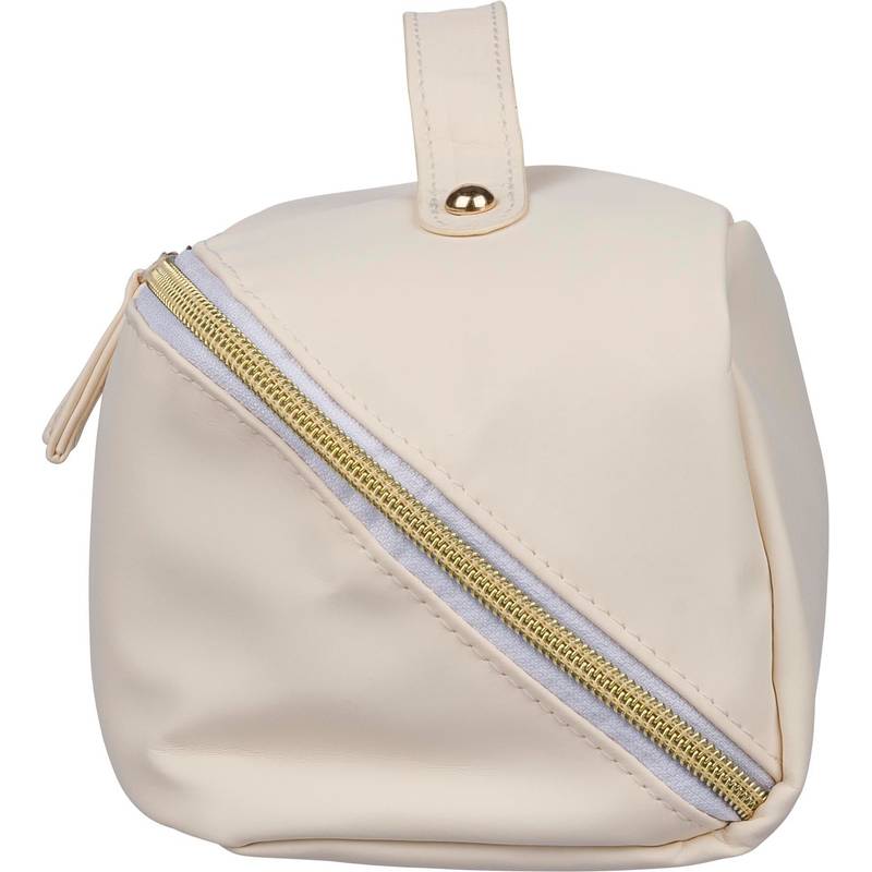 Recyklovaná PU toaletná taška Alon, čierna Recyklovaná PU toaletná taška Alon, čierna