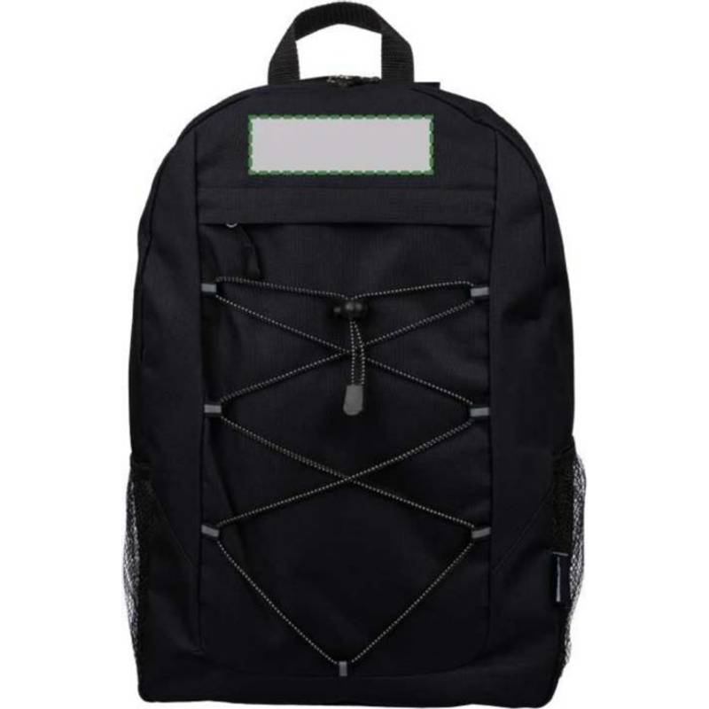 Outdoorový batoh Jari z polyesteru rPET (600D), čierna Outdoorový batoh Jari z polyesteru rPET (600D), čierna