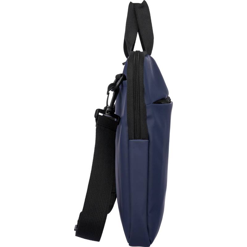 Taška na notebook z recyklovaného PU Rafi, čierna Taška na notebook z recyklovaného PU Rafi, čierna