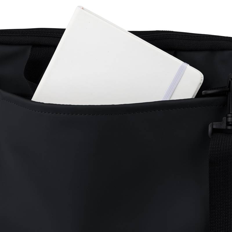 Taška na notebook z recyklovaného PU Rafi, čierna Taška na notebook z recyklovaného PU Rafi, čierna