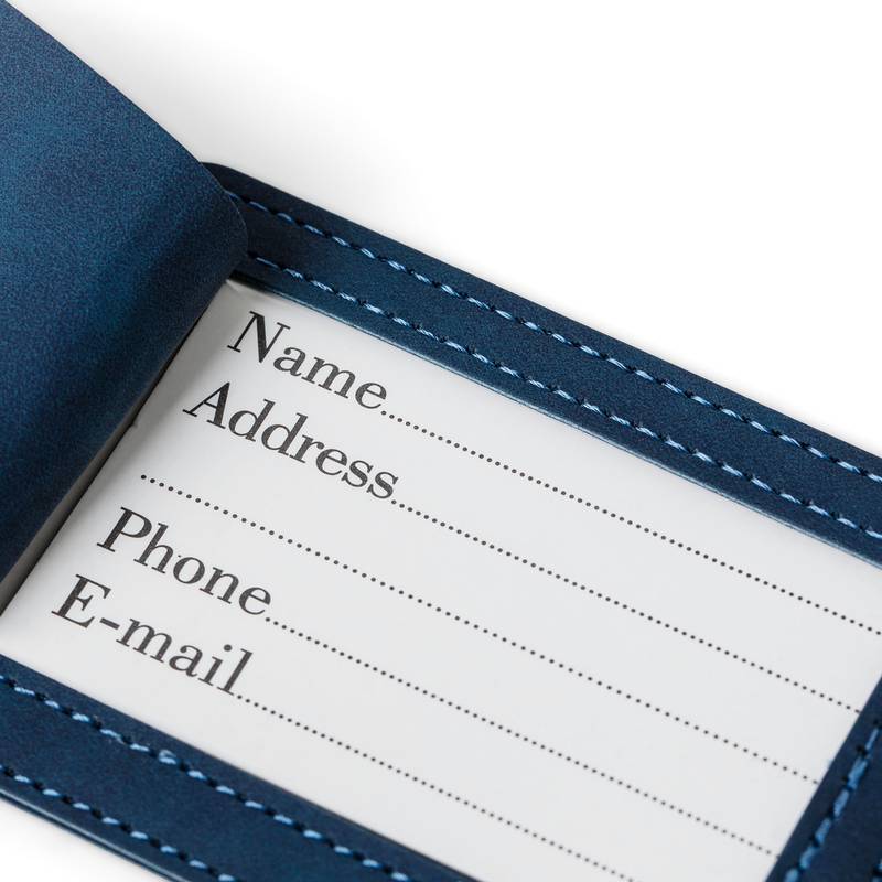 Puzdro na pas a štítok na batožinu z recyklovaného PU Zani, čierna Puzdro na pas a štítok na batožinu z recyklovaného PU Zani, čierna