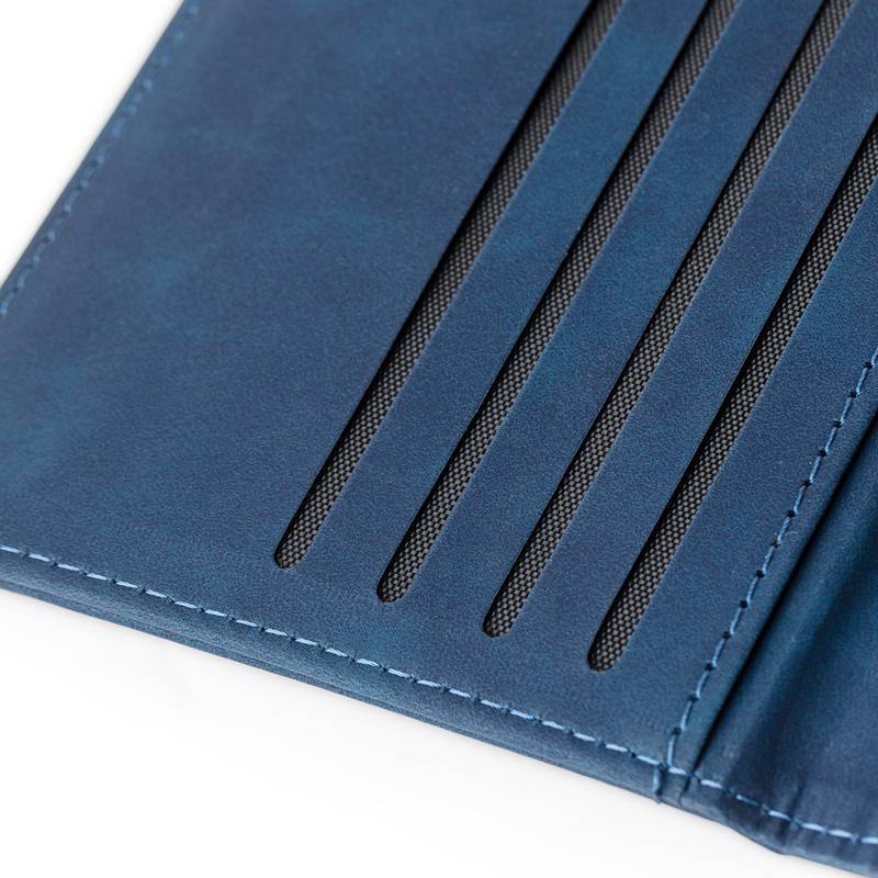 Puzdro na pas a štítok na batožinu z recyklovaného PU Zani, čierna Puzdro na pas a štítok na batožinu z recyklovaného PU Zani, čierna