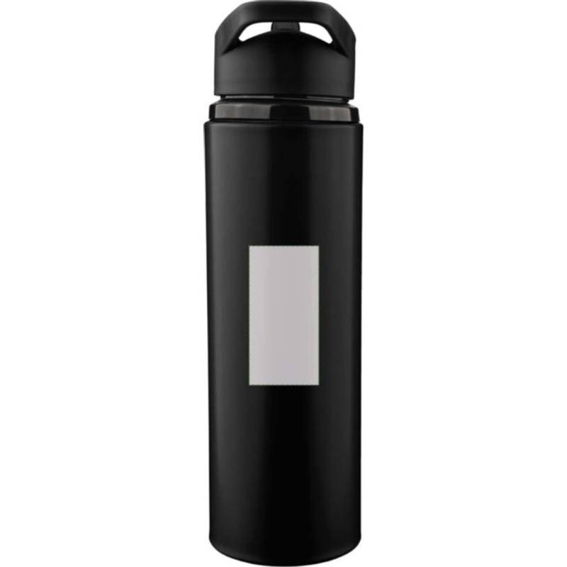 Fľaša na pitie z recyklovaného nerezu (500 ml) Zeno, čierna Fľaša na pitie z recyklovaného nerezu (500 ml) Zeno, čierna