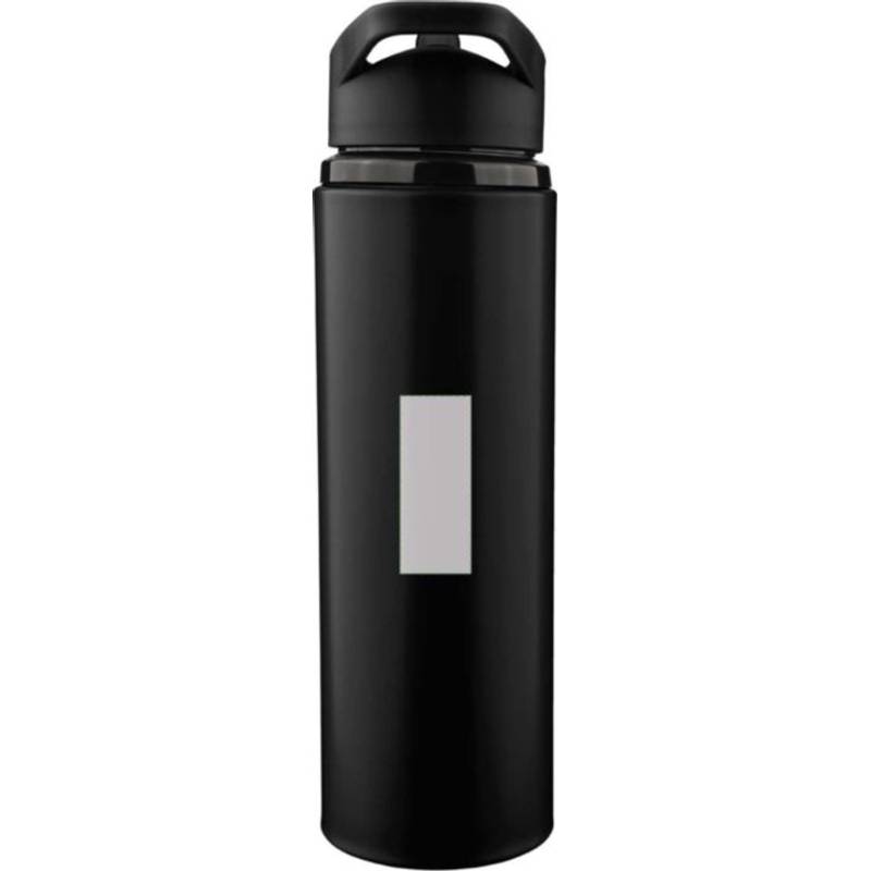 Fľaša na pitie z recyklovaného nerezu (500 ml) Zeno, čierna Fľaša na pitie z recyklovaného nerezu (500 ml) Zeno, čierna