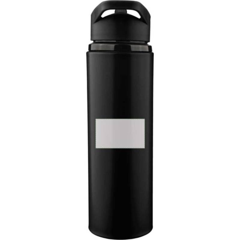 Fľaša na pitie z recyklovaného nerezu (500 ml) Zeno, čierna Fľaša na pitie z recyklovaného nerezu (500 ml) Zeno, čierna