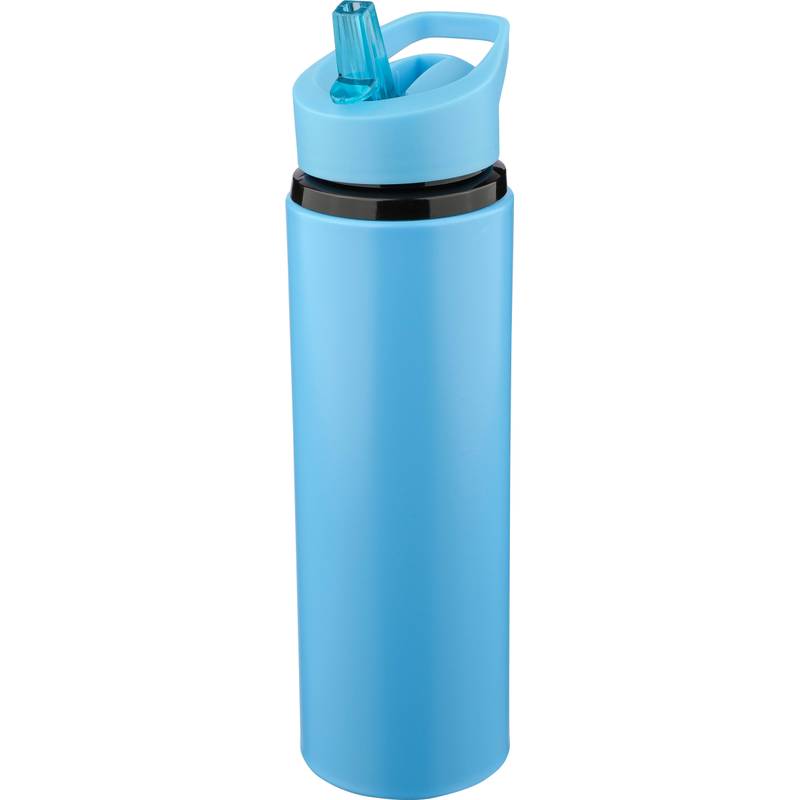 Fľaša na pitie z recyklovaného nerezu (500 ml) Zeno, čierna Fľaša na pitie z recyklovaného nerezu (500 ml) Zeno, čierna