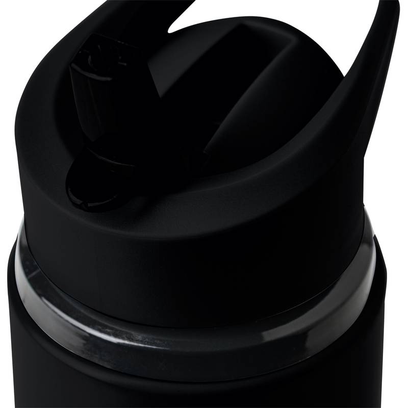 Fľaša na pitie z recyklovaného nerezu (500 ml) Zeno, čierna Fľaša na pitie z recyklovaného nerezu (500 ml) Zeno, čierna