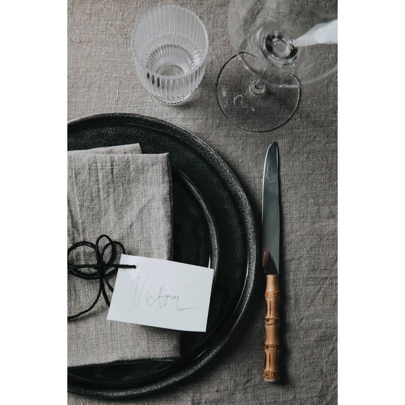 Talíř 20 cm, sada 2 ks VINGA Nomimono, černá Talíř 20 cm, sada 2 ks VINGA Nomimono, černá