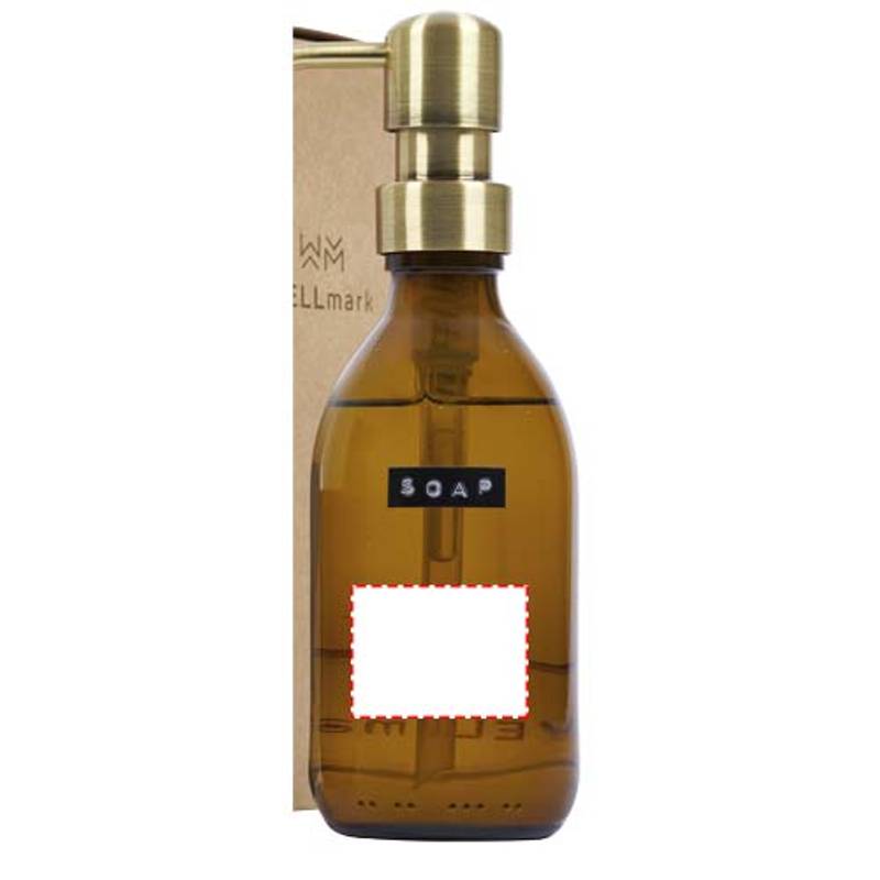 Wellmark Discovery dávkovač mydla 200ml a 150g sviečok - s vôňou bambusu, žltá Amber Wellmark Discovery dávkovač mydla 200ml a 150g sviečok - s vôňou bambusu, žltá Amber