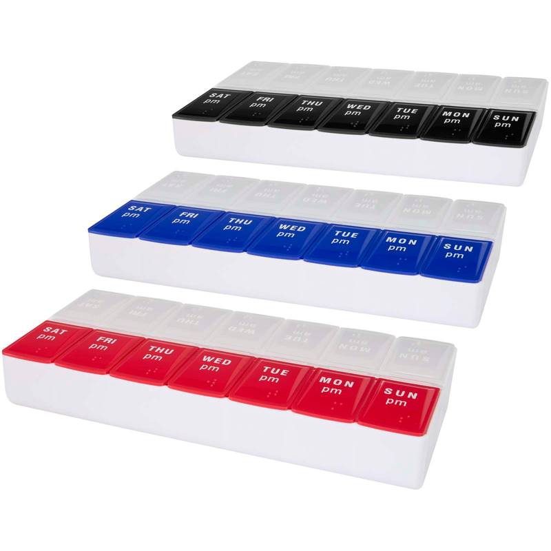 Cycle 7-denní multivitamínový organizér ráno/večer, červená Cycle 7-denní multivitamínový organizér ráno/večer, červená