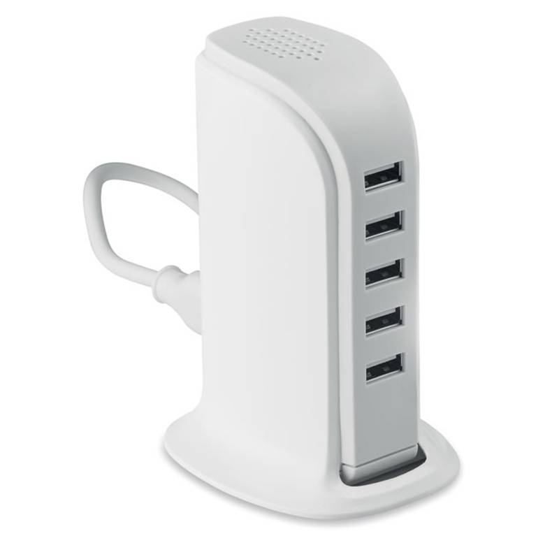 FERNO USB hub, 5 vstupov, biela FERNO USB hub, 5 vstupov, biela