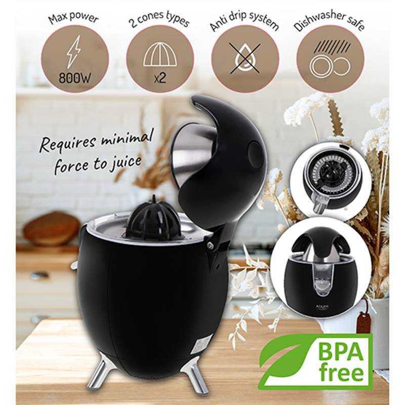 Odšťavňovač na citrusy, černá Odšťavňovač na citrusy, černá