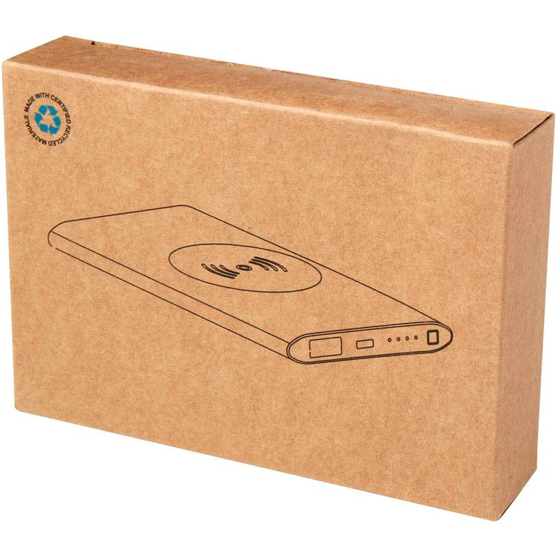 Juice 4000mAh bezdrôtová powerbanka typu C z recykl. hliníka, červená Juice 4000mAh bezdrôtová powerbanka typu C z recykl. hliníka, červená