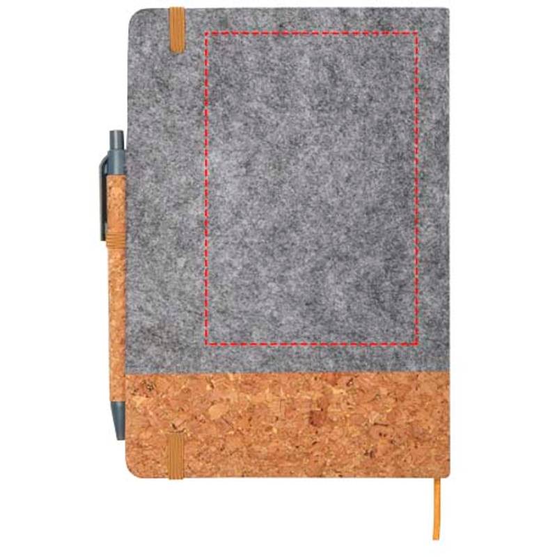 Veronica zápisník formátu A5 s pevnou obálkou, hnedá - sivá Veronica zápisník formátu A5 s pevnou obálkou, hnedá - sivá