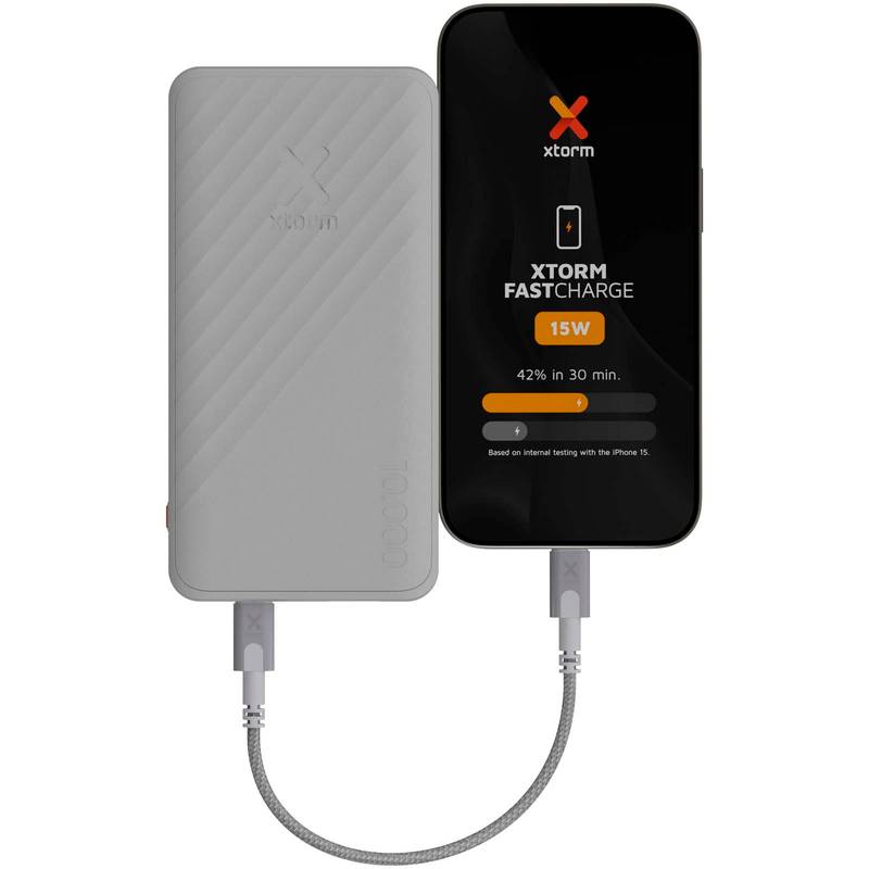 Xtorm XG210 Go2 15W 10 000mAh powerbanka s rychlým nabíjením, bílá Xtorm XG210 Go2 15W 10 000mAh powerbanka s rychlým nabíjením, bílá