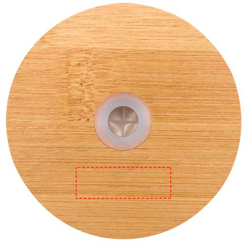 Mirage 500ml jednostenná sklenená fľaša s bambusovým viečkom, transparentná Mirage 500ml jednostenná sklenená fľaša s bambusovým viečkom, transparentná