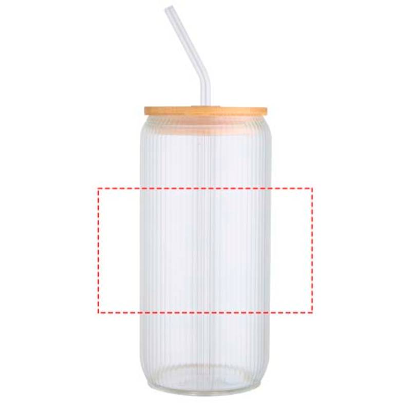 Mirage 500ml jednostenná sklenená fľaša s bambusovým viečkom, transparentná Mirage 500ml jednostenná sklenená fľaša s bambusovým viečkom, transparentná