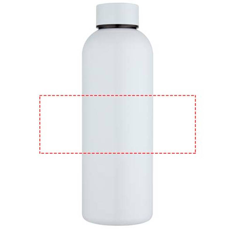 Spring 750ml RCS recykl. jednostenná nerezová fľaša na vodu so sublimačnou potlačou, biela Spring 750ml RCS recykl. jednostenná nerezová fľaša na vodu so sublimačnou potlačou, biela