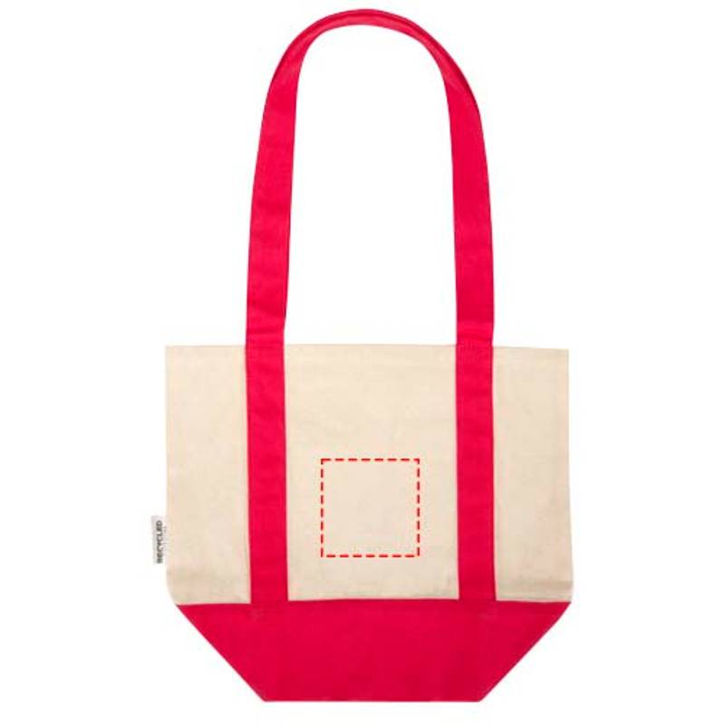 Sam nákupná taška 320 g/m² z recykl. GRS bavlny, modrá Navy - hnedá Sam nákupná taška 320 g/m² z recykl. GRS bavlny, modrá Navy - hnedá