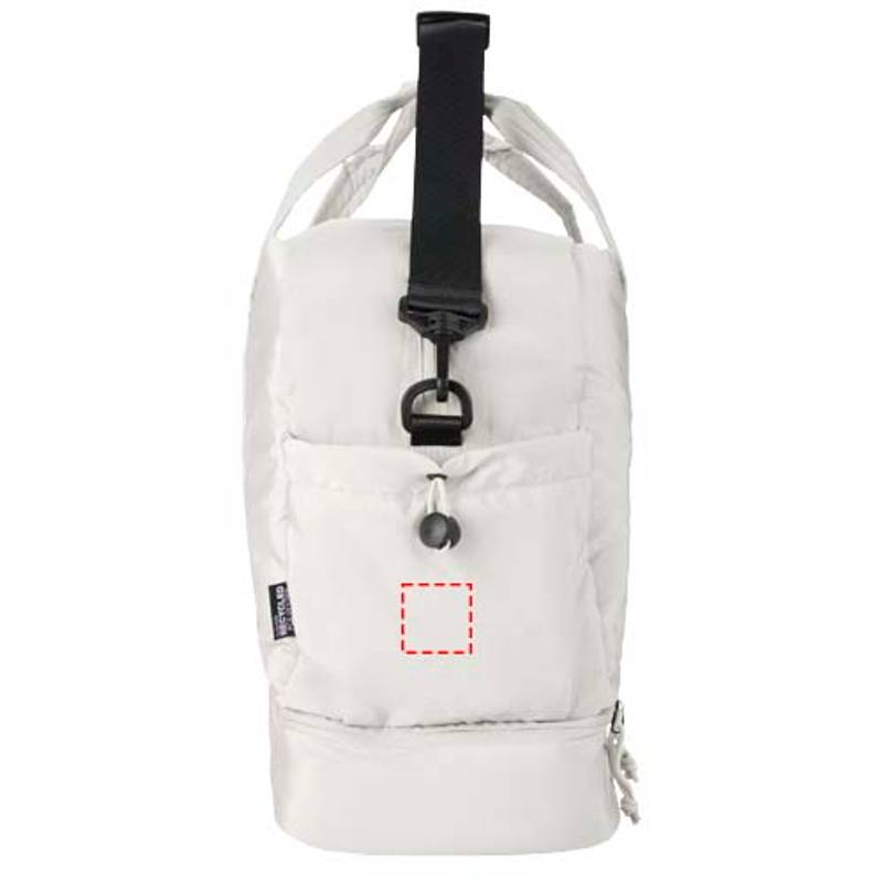 Puffer športová taška z recykl. GRS s izolovaným dnom, 30 l, hnedá Sand Puffer športová taška z recykl. GRS s izolovaným dnom, 30 l, hnedá Sand