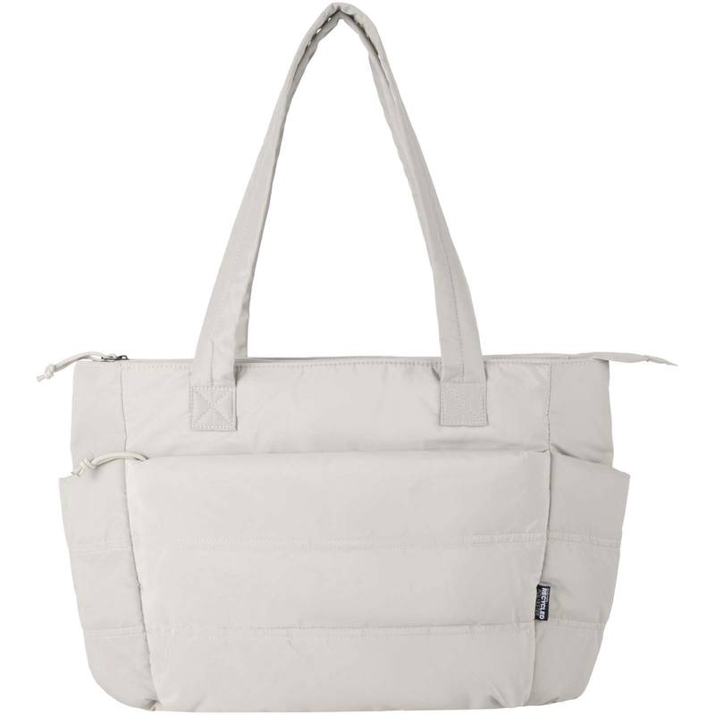 Puffer taška na notebook veľkosti 15,6″ z recykl. GRS, 18 l, hnedá Sand Puffer taška na notebook veľkosti 15,6″ z recykl. GRS, 18 l, hnedá Sand