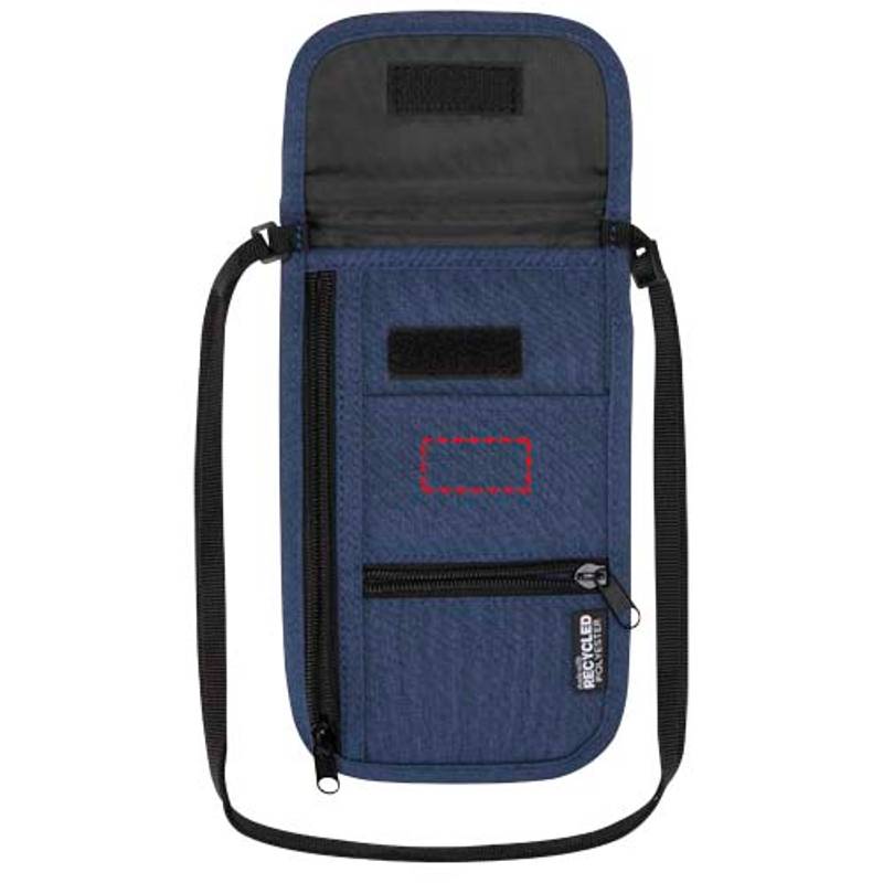 Ross múdre cestovné puzdro z recykl. GRS, modrá Navy Heather Ross múdre cestovné puzdro z recykl. GRS, modrá Navy Heather