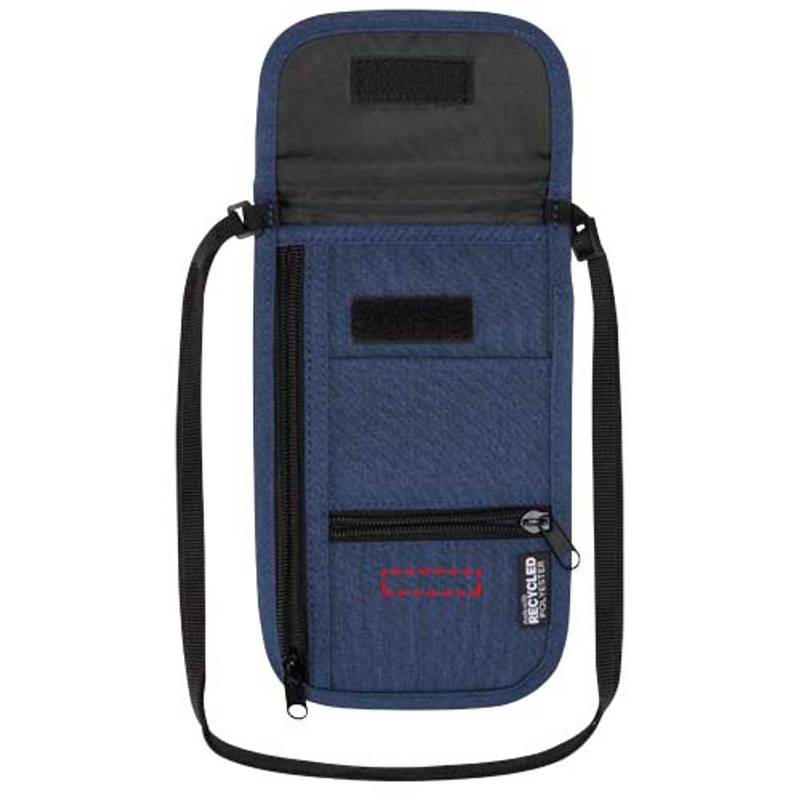 Ross múdre cestovné puzdro z recykl. GRS, modrá Navy Heather Ross múdre cestovné puzdro z recykl. GRS, modrá Navy Heather