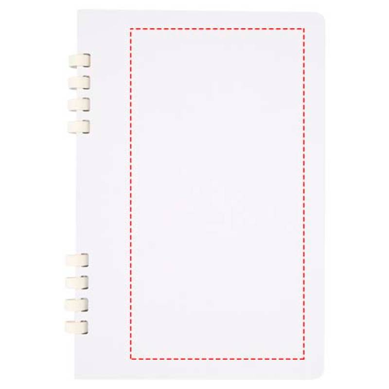 Fil poznámkový blok formátu A5 s krúžkovou väzbou z recykl. RCS, biela Fil poznámkový blok formátu A5 s krúžkovou väzbou z recykl. RCS, biela