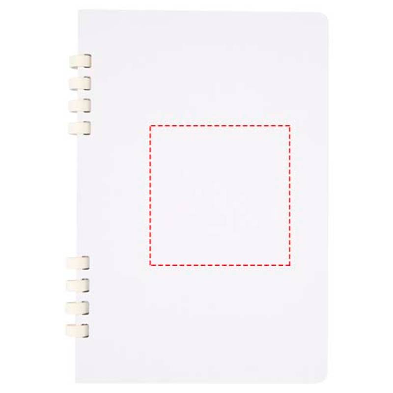 Fil poznámkový blok formátu A5 s krúžkovou väzbou z recykl. RCS, biela Fil poznámkový blok formátu A5 s krúžkovou väzbou z recykl. RCS, biela