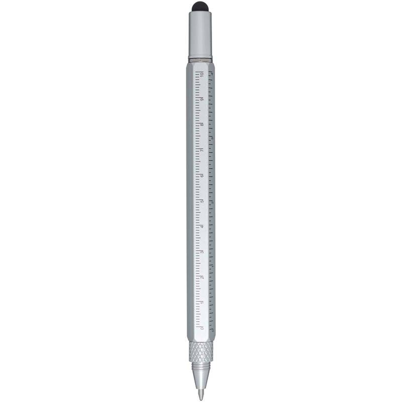 Dora multifunkční pero z recykl. hliníku, šedá Silver Dora multifunkční pero z recykl. hliníku, šedá Silver